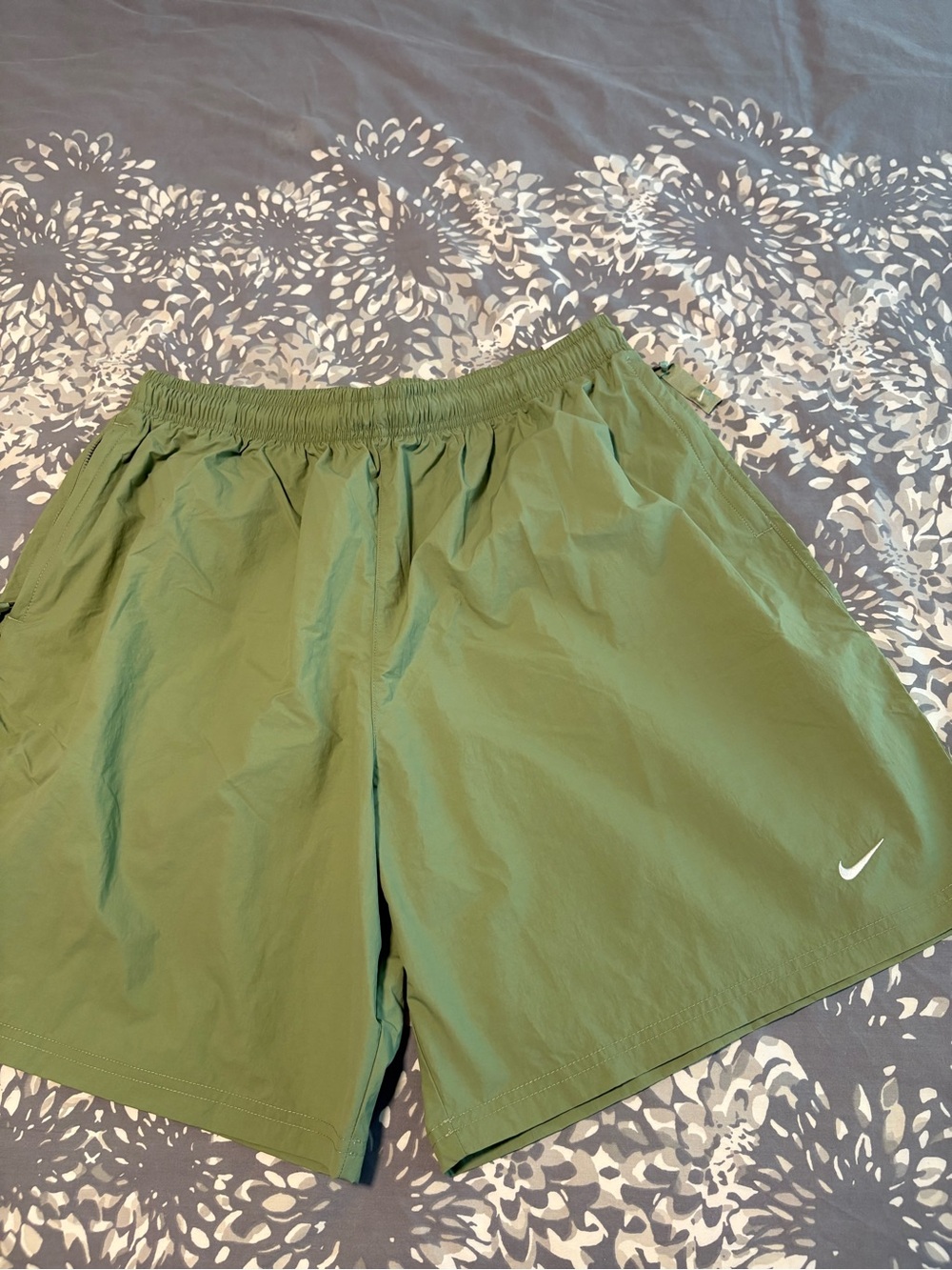 Nike Men's Olive Athletic Running Shorts - Green